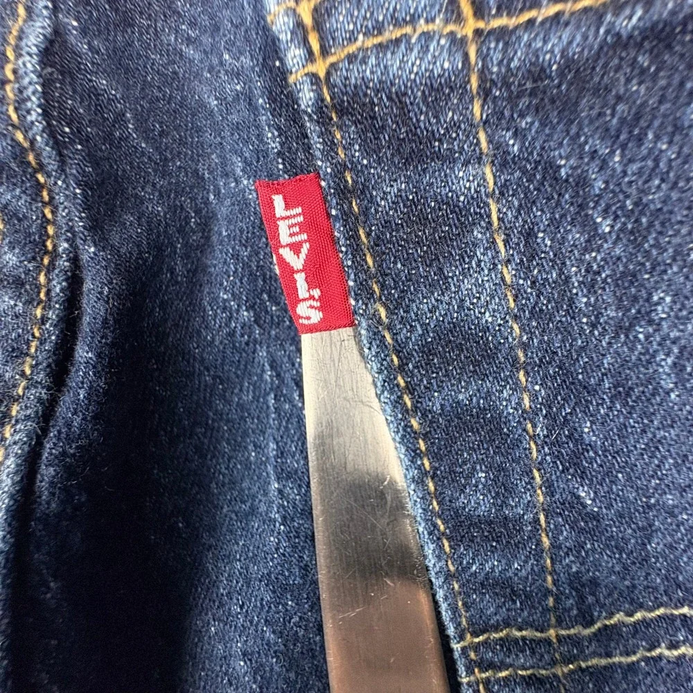 Levis Premium 501 93 Straight Leg Jeans‎ 36x30 (fits 35x26) Dark Wash Button Fly